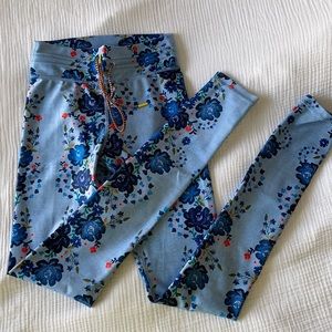 the upside floral leggings with drawstring
